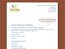 Tablet Screenshot of belle-belly.de